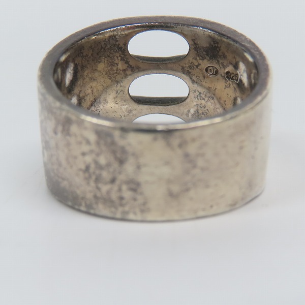 実際に弊社で買取させて頂いたDr MONROE/ドクターモンロー SV925 オーバルホールリング /29-29.5号の画像 2枚目