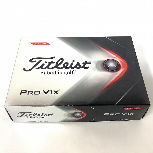 実際に弊社で買取させて頂いた【未使用】Titleist/タイトリスト PRO V1x ゴルフボール 1ダースの画像 2枚目