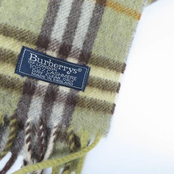 実際に弊社で買取させて頂いたBurberrys/バーバリーズ ノバチェック カシミヤ マフラー の画像 1枚目