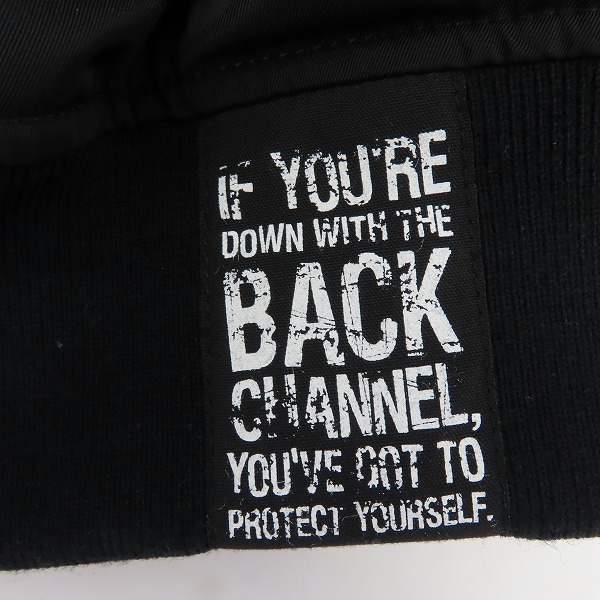 実際に弊社で買取させて頂いたBackChannel/バックチャンネル ナイロン ジップアップ ブルゾン MA-1/Mの画像 5枚目