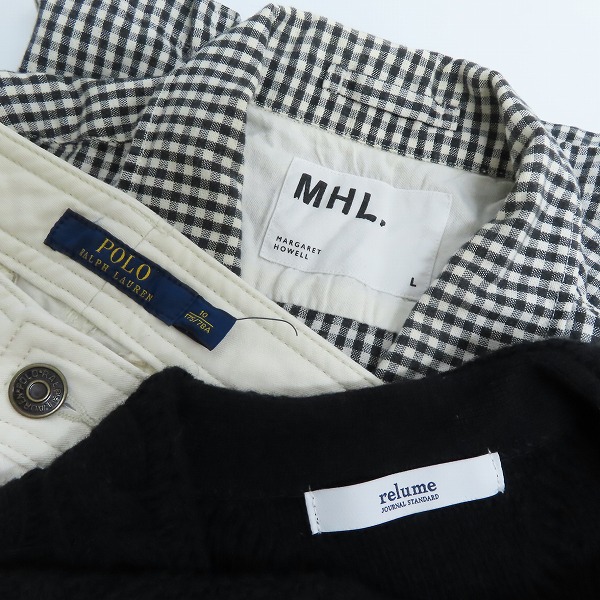 実際に弊社で買取させて頂いた【おまとめ品】マーガレットハウエル/ポロラルフローレン/ジャーナルスタンダードレリューム他 ジャケット/ブラウス/パンツ等の画像 2枚目
