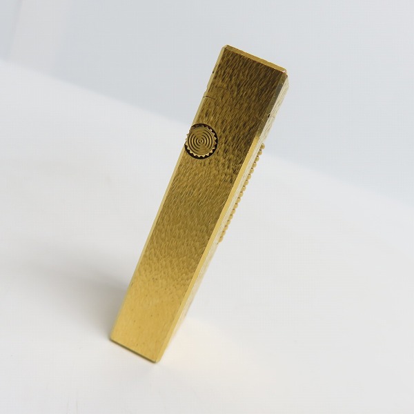 実際に弊社で買取させて頂いたdunhill/ダンヒル サイドローラーガスライター ハンマートーン ゴールドの画像 3枚目