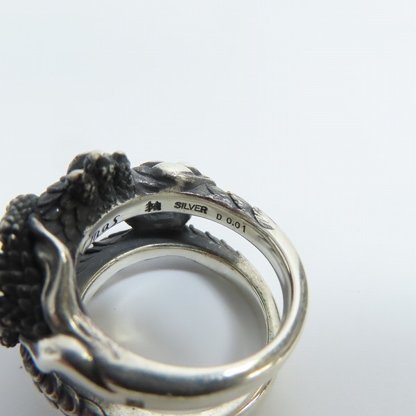 実際に弊社で買取させて頂いた【ギャラ付】Bloody Mary/ブラッディマリー rafu ring/ラフリング w/アイオライト 17号の画像 5枚目