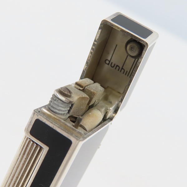 実際に弊社で買取させて頂いたdunhill/ダンヒル サイドローラーガスライター シルバー×ブラック RL2301の画像 5枚目