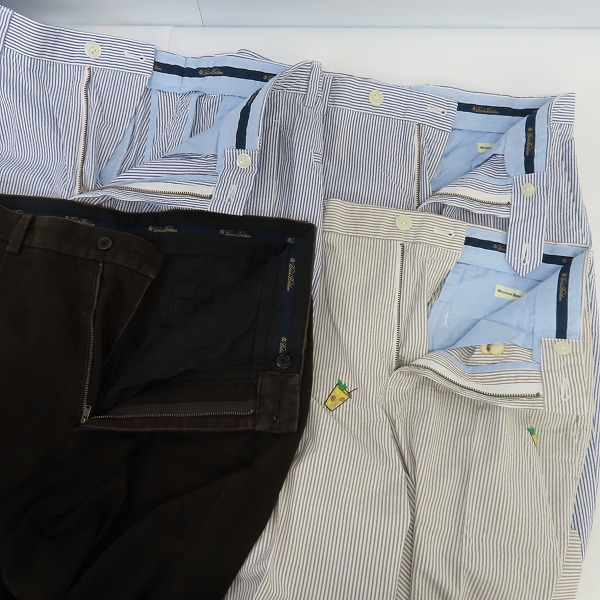 実際に弊社で買取させて頂いたBROOKS BROTHERS/ブルックスブラザーズ コットンパンツ/スラックス 4点セットの画像 2枚目