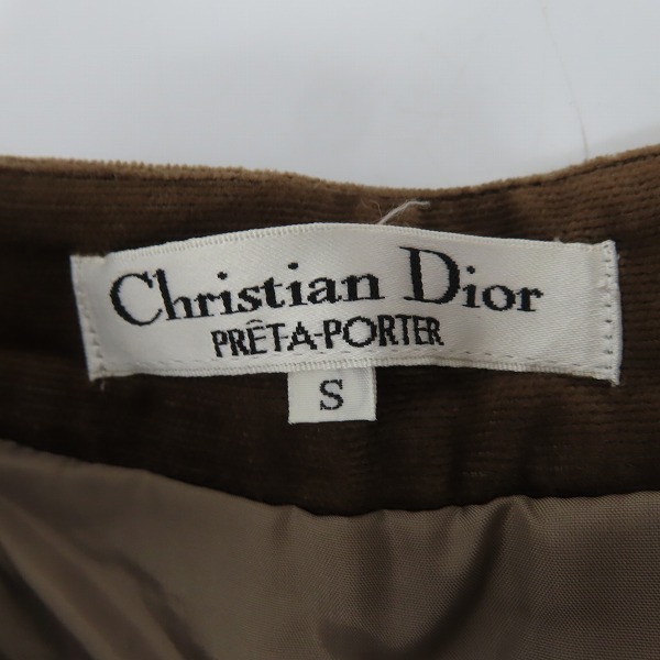 実際に弊社で買取させて頂いたChristian Dior PRET-A-PORTER/クリスチャンディオール プレタポルテ  ベロアプリーツスカート/Sの画像 2枚目