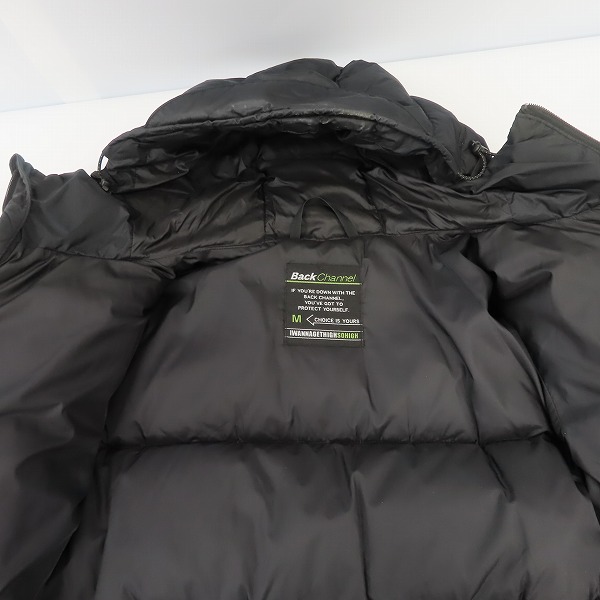 実際に弊社で買取させて頂いたBackChannel×NANGA/バックチャンネル×ナンガ ダウンジャケット ブラック/Mの画像 8枚目