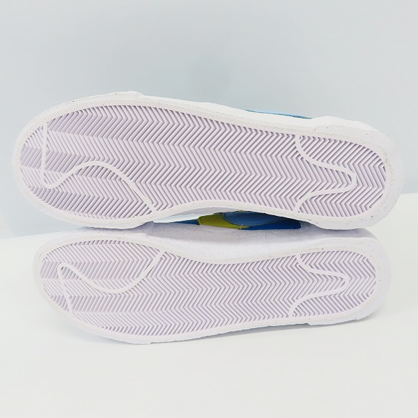 実際に弊社で買取させて頂いた【未使用】カウズ×サカイ×ナイキ BLAZER LOW Neptune Blue/ブレーザーロー ネプチューンブルー DM7901-400/27.5の画像 2枚目