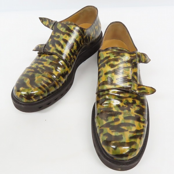 実際に弊社で買取させて頂いたGIORGIO ARMANI/ジョルジオアルマーニ ダブルモンク カモフラ柄 シューズ/8
