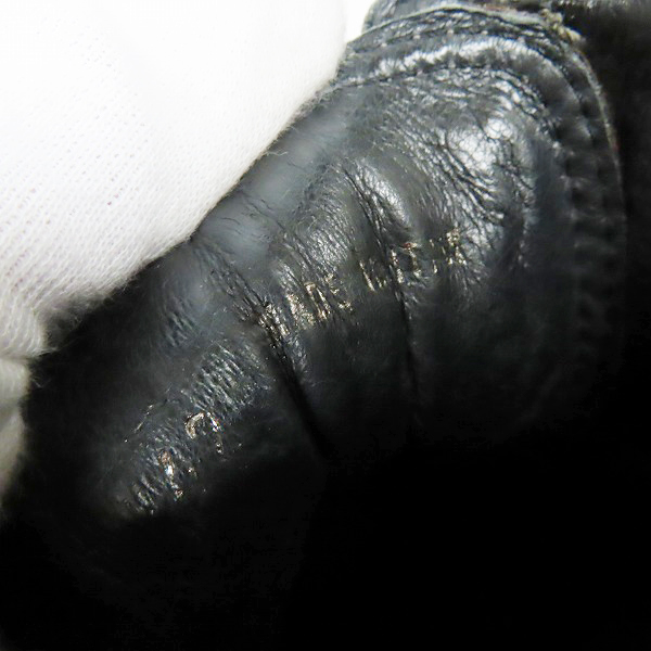 実際に弊社で買取させて頂いたDIESEL BLACK GOLD/ディーゼル ブラック ゴールド レースアップ レザースニーカー Size：42の画像 5枚目