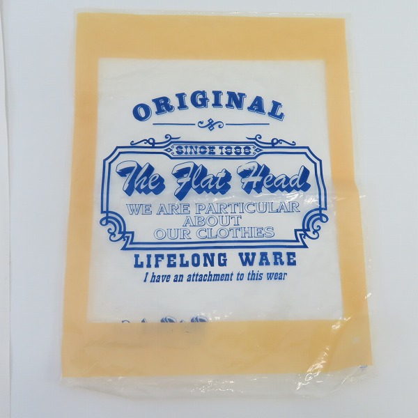 実際に弊社で買取させて頂いた【未使用】THE FLAT HEAD/フラットヘッド FLYING WHEEL プリント ロンＴシャツ/40の画像 8枚目