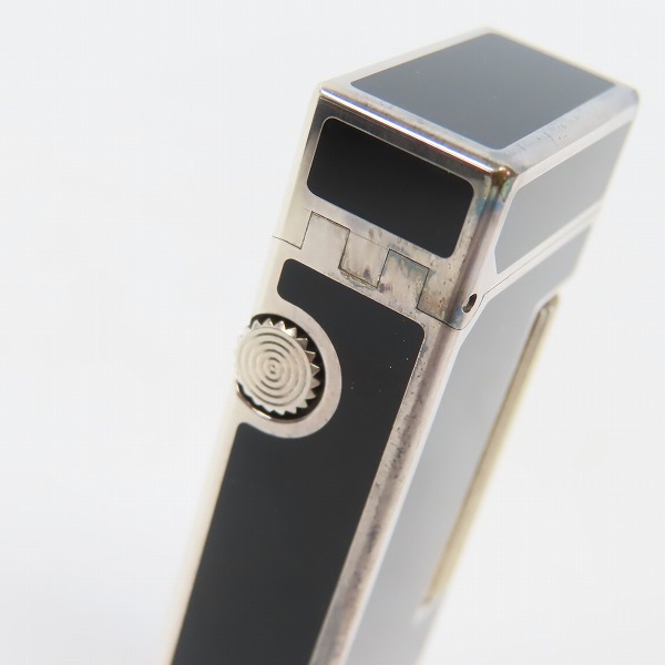 実際に弊社で買取させて頂いたdunhill/ダンヒル サイドローラーガスライター シルバー×ブラック RL2301の画像 4枚目