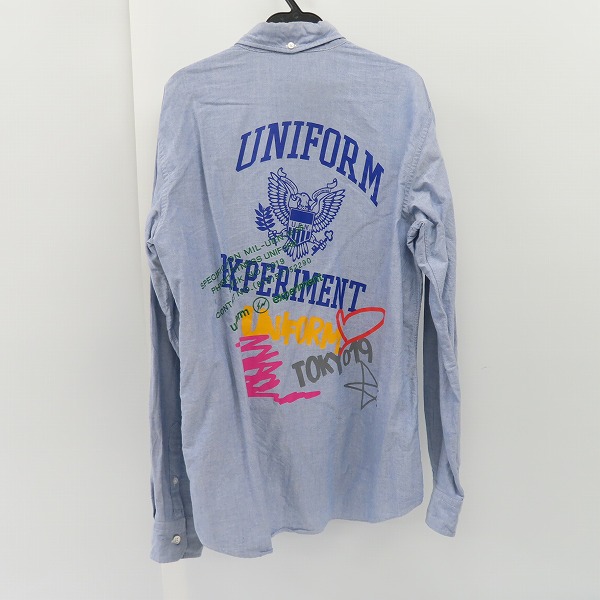 実際に弊社で買取させて頂いたuniform experiment/ユニフォーム エクスペリメント コットン 長袖シャツ UE-190028/2の画像 1枚目