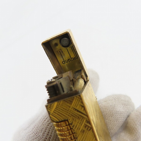 実際に弊社で買取させて頂いたdunhill/ダンヒル サイドローラーガスライター ゴールドの画像 5枚目