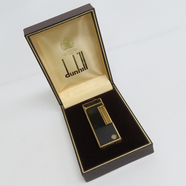 実際に弊社で買取させて頂いた(1) dunhill/ダンヒル サイドローラーガスライター ブラック×ゴールドの画像 6枚目