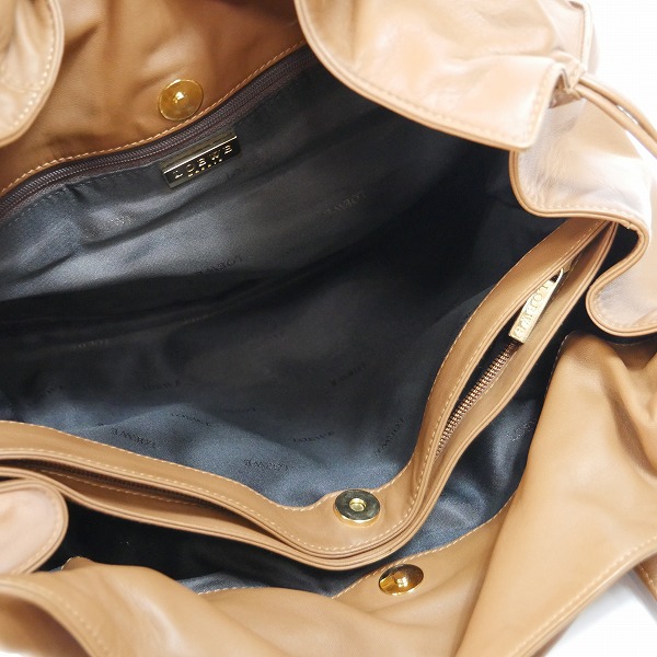 実際に弊社で買取させて頂いたLOEWE/ロエベ ナッパプティ アナグラム ドローストリング トートバッグ/ハンドバッグの画像 4枚目