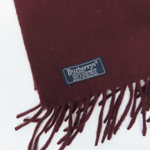 実際に弊社で買取させて頂いたBurberrys/バーバリーズ ロゴ刺繍 カシミヤ マフラー の画像 1枚目