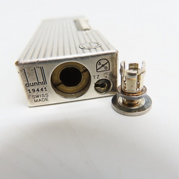 実際に弊社で買取させて頂いたdunhill/ダンヒル サイドローラーガスライター ストライプ シルバーの画像 2枚目