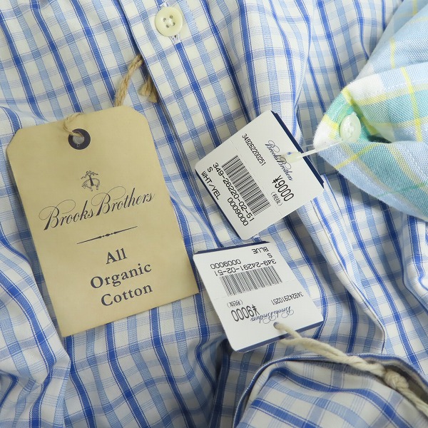 実際に弊社で買取させて頂いた【未使用】Brooks Brothers Red Fleece/ブルックスブラザーズ レッドフリース チェック B.D.シャツ 4点セットの画像 3枚目