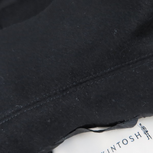実際に弊社で買取させて頂いたMACKINTOSH/マッキントッシュ  ストームシステム ウール ショート フーデッド ステンカラー コート DUNOON HOOD GM-1004F/48の画像 5枚目