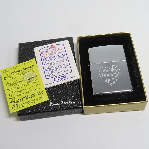 実際に弊社で買取させて頂いたZIPPO/ジッポー Paul Smith/ポールスミス ロゴハート 2002年製の画像 6枚目