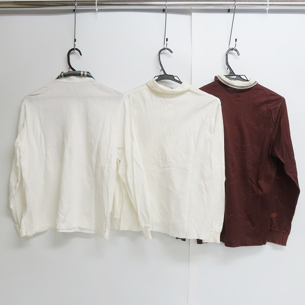 実際に弊社で買取させて頂いたBURBERRY'S/バーバリーズ ゴルフ 長袖 ポロシャツ/M  3点セットの画像 1枚目