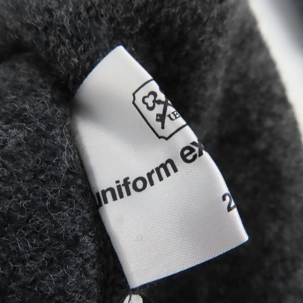 実際に弊社で買取させて頂いたuniform experiment/ユニフォームエクスペリメント 18AW LAMBS WOOL BASIC CREW NECK KNIT/ニット UE-189082/2の画像 2枚目