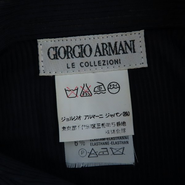 実際に弊社で買取させて頂いたGIORGIO ARMANI/ジョルジオアルマーニ ストライプ シースルー ドレスシャツ/Sの画像 2枚目