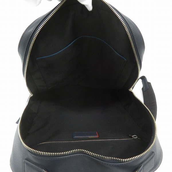 実際に弊社で買取させて頂いたPaul Smith/ポールスミス レザー リュックサック/バックパック ダークネイビーの画像 3枚目