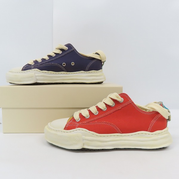 実際に弊社で買取させて頂いたNigel Cabourn × MIHARA YASUHIRO/ナイジェルケーボン × ミハラヤスヒロ ロートップ タイプC スニーカー C06FW701/43の画像 3枚目