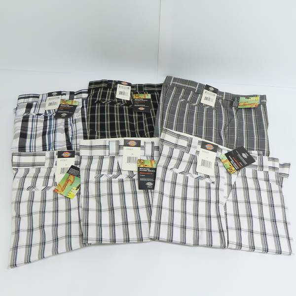 実際に弊社で買取させて頂いた【おまとめ品】Dickies/ディッキーズ MULTI USE POCKET SHORTS/マルチユーズ ポケット ショーツ/チェック柄 ハーフパンツ/34