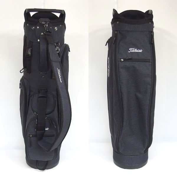実際に弊社で買取させて頂いたTitleist/タイトリスト CB051 シティアクティブ 8.5型 4分割キャディバッグ チャコールの画像 2枚目
