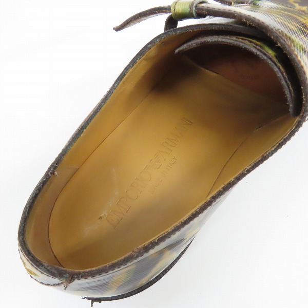 実際に弊社で買取させて頂いたGIORGIO ARMANI/ジョルジオアルマーニ ダブルモンク カモフラ柄 シューズ/8の画像 4枚目