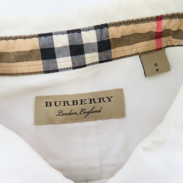 実際に弊社で買取させて頂いたBURBERRY/バーバリー 長袖シャツ 胸ポケット ロゴ刺繍/Sの画像 2枚目