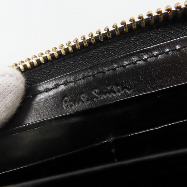 実際に弊社で買取させて頂いたPaul Smith/ポールスミス ラウンド ジップ/ファスナー ウォレット/長財布の画像 4枚目