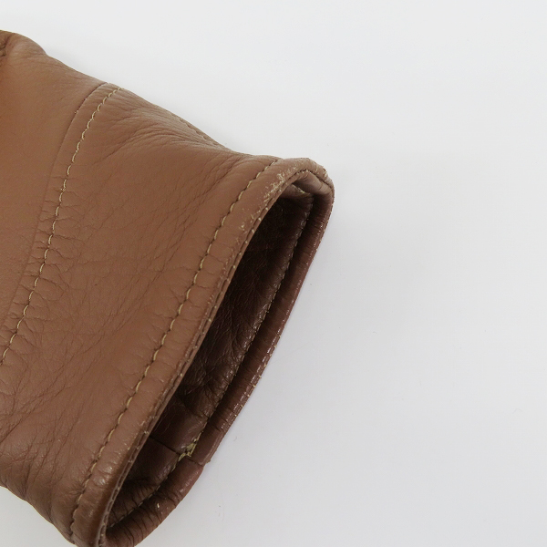 実際に弊社で買取させて頂いたTHE FLAT HEAD/フラットヘッド ディアスキン レザージャケット ブラウン/40の画像 4枚目