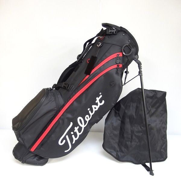 実際に弊社で買取させて頂いたTitleist/タイトリスト Players 4/プレイヤーズ4 TB21SX4 BKRD スタンドキャディバッグ ブラックｘレッド 