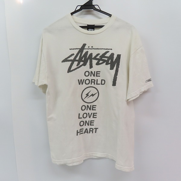 実際に弊社で買取させて頂いたSTUSSY×FRAGMENT DESIGN/ステューシー×フラグメントデザイン One World One Heart Tee/プリントシャツ M