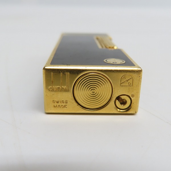 実際に弊社で買取させて頂いた(2) dunhill/ダンヒル サイドローラーガスライター ブラック×ゴールドの画像 3枚目