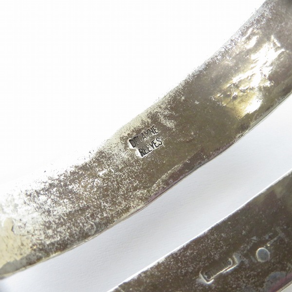 実際に弊社で買取させて頂いたnavajo/ナバホ族 Delayne Reeves ディレインリーブス 作 シルバー バングルの画像 6枚目