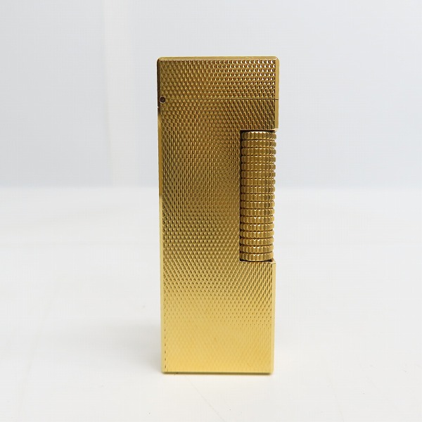 実際に弊社で買取させて頂いたdunhill/ダンヒル ダイヤカット ローラー ガスライター ゴールド