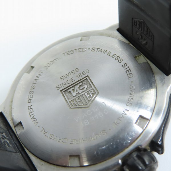 実際に弊社で買取させて頂いた【ジャンク/動作未確認】TAG Heuer/タグホイヤー フォーミュラ1 クォーツ 腕時計 WAC1210の画像 3枚目