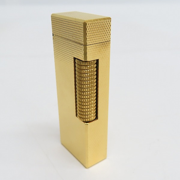 実際に弊社で買取させて頂いたdunhill/ダンヒル ダイヤカット ローラー ガスライター ゴールドの画像 4枚目