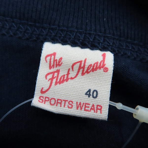 実際に弊社で買取させて頂いた【未使用】THE FLAT HEAD/フラットヘッド FLYING WHEEL プリント ロンＴシャツ/40の画像 2枚目
