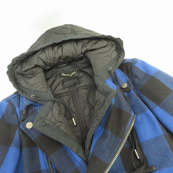 実際に弊社で買取させて頂いたDIESEL BLACK GOLD/ディーゼル ブラック ゴールド 中綿 ジャケット/46の画像 6枚目