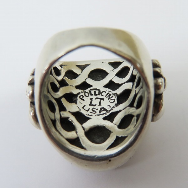 実際に弊社で買取させて頂いたLEATHERS AND TREASURES/レザーズ＆トレジャーズ セイクリッド ハート w/スティングレイ リング 15号の画像 6枚目