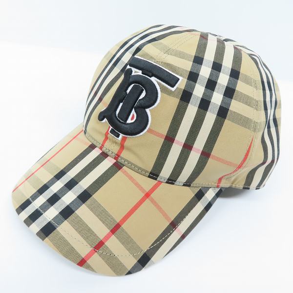 実際に弊社で買取させて頂いたBURBERRY/バーバリー TBロゴ ノバチェック キャップ/L