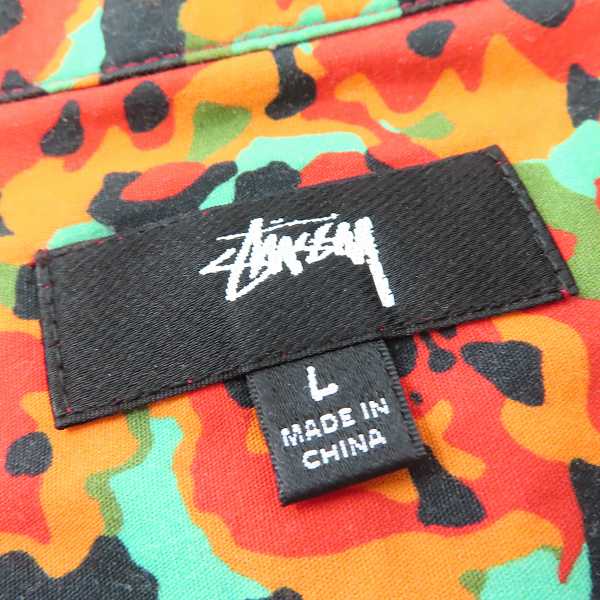 実際に弊社で買取させて頂いたSTUSSY/ステューシー アロハシャツ ポピー柄/Lの画像 2枚目