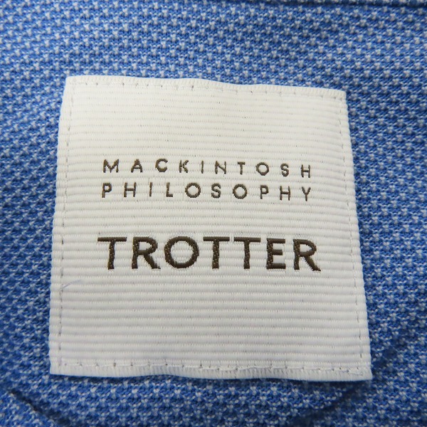 実際に弊社で買取させて頂いた(1)MACKINTOSH PHILOSOPHY/マッキントッシュフィロソフィー TROTTER/トロッター カッタウェイカラー ポロ H1M78-569-25 38の画像 2枚目