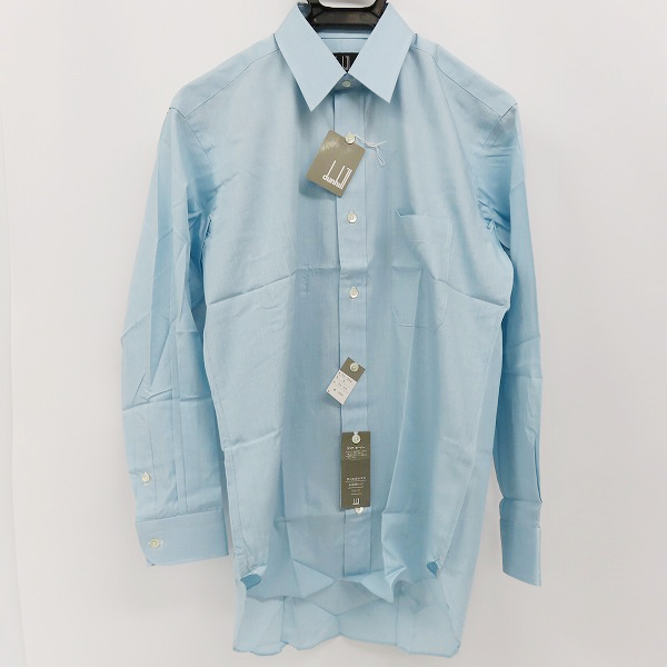 実際に弊社で買取させて頂いた【未使用】dunhill/ダンヒル 胸ロゴ刺繍 長袖シャツ 38-80